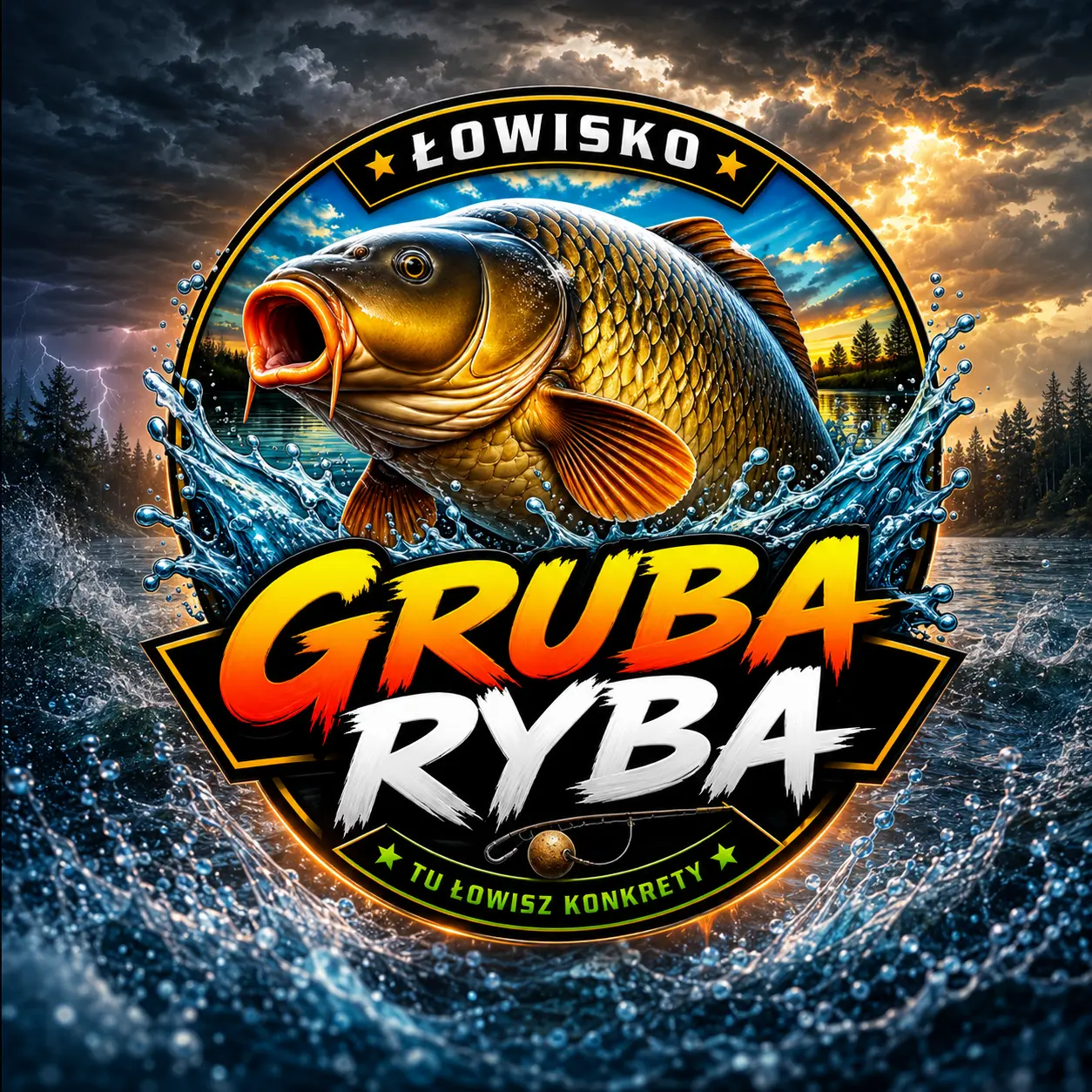 Logo Łowisko Gruba Ryba